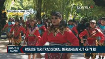 Meriahkan HUT ke-78 RI, Kebun Binatang Surabaya Gelar Parade Tari Tradisional
