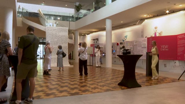 Una exposición en Ámsterdam muestra la guerra de Ucrania a través de los ojos de los niños