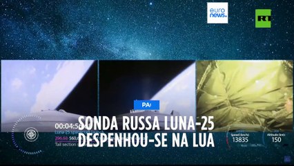Sonda russa Luna-25 despenhou-se na Lua