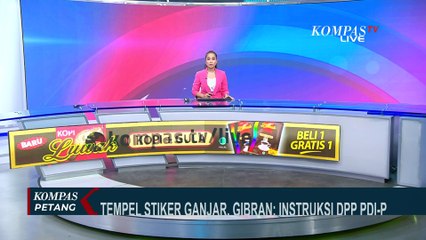 Gibran Sebut Penempelan Stiker Ganjar di Rumah Warga Instruksi DPP PDIP