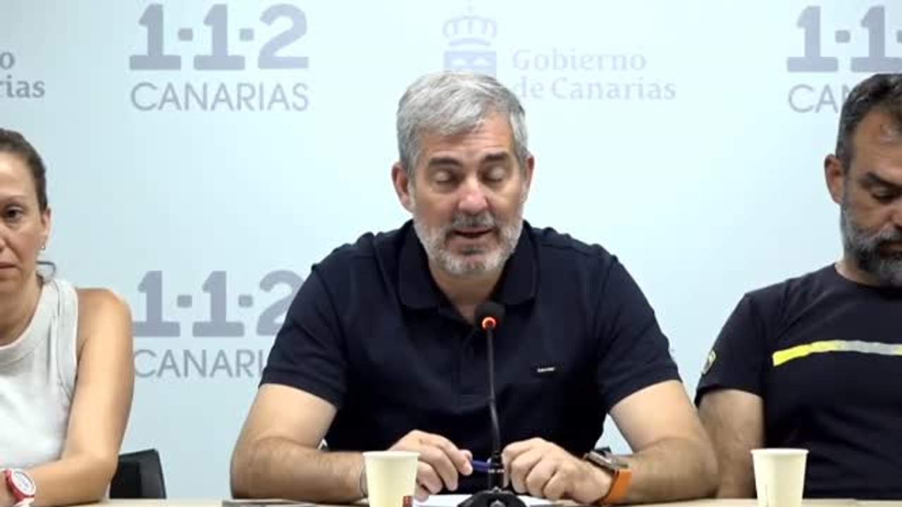 El presidente de Canarias confirma que el incendio de Tenerife ha sido provocado