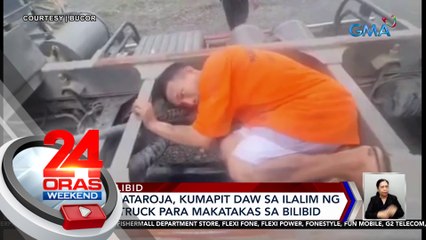 Tải video: Michael Cataroja, kumapit daw sa ilalim ng garbage truck para makatakas sa bilibid | 24 Oras Weekend