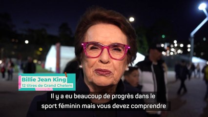 Billie Jean King : “Formidable de voir cette croissance dans le sport féminin”