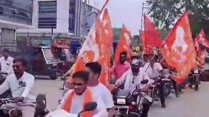 खंडवा: राष्ट्रीय बजरंग दल ने निकाली वाहन रैली,जाने उद्देश्य