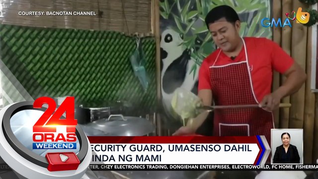 Dating security guard, umasenso dahil sa pagtitinda ng mami | 24 Oras Weekend