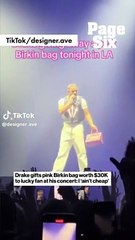 Drake regala borsa da 30mila euro a una fan