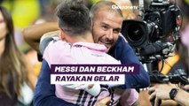 Momen Beckham Memeluk Messi, Sah Jadi Pemain dengan Trofi Terbanyak