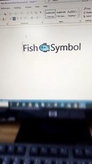 Fish Symbol in MS Word Techshahin24