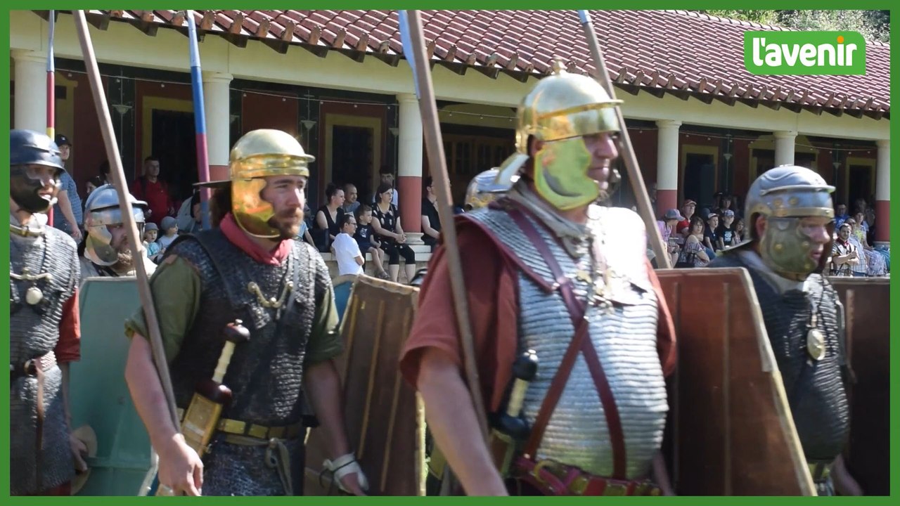 Invasion de Romains, Gaulois et visiteurs à Aubechies