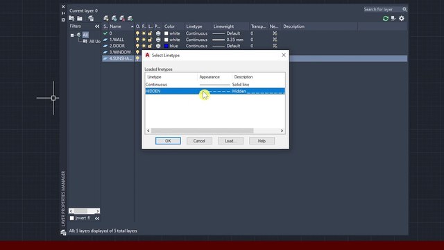 AutoCAD layer properties অ্যাটোক্যাড Autocad - Complete tutorial for beginners Episode - 02