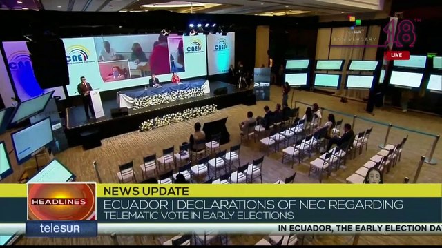 Ecuador's National Electoral Council offers first statements