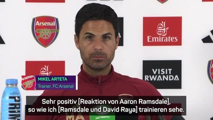 Arteta: "Raya und Ramsdale haben gute Verbindung"