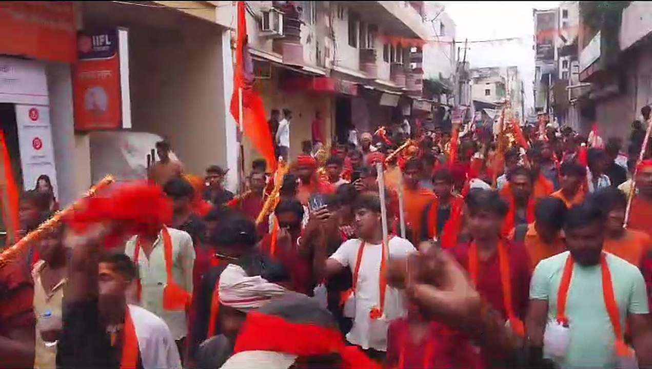 शहर में निकली कावड़ यात्रा