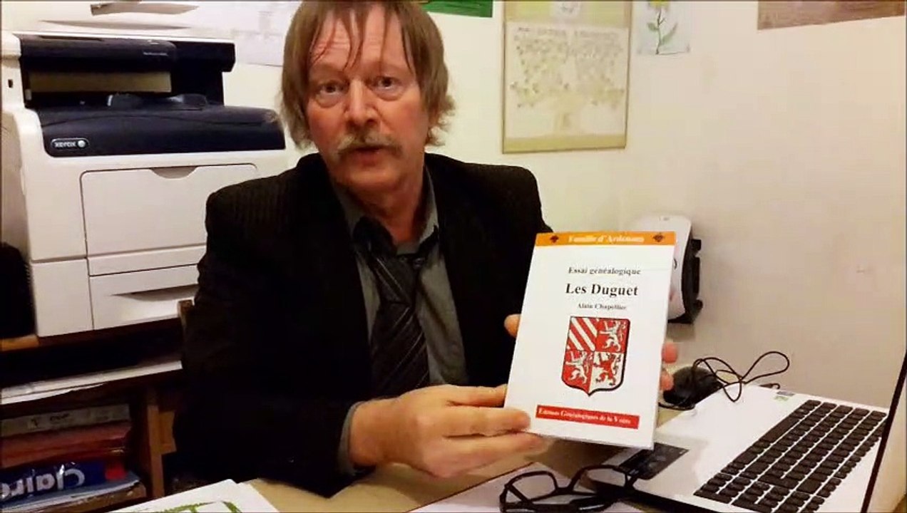 Présentation d'Alain Chapellier Généalogiste Professionnel et auteur de livres sur les Ardennes