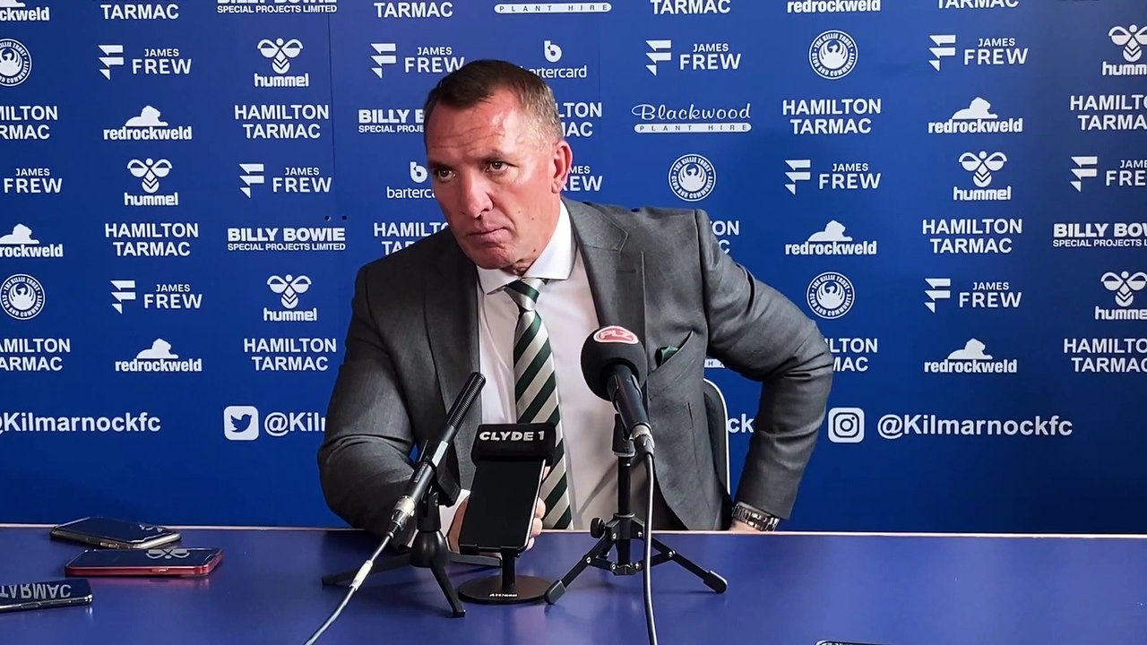 Brendan Rodgers v Kilmarnock - Post-match press...