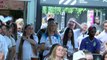 England fans react to England keeper Mary Earps penalty save in World cup final