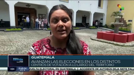 En Guatemala prosigue la jornada electoral en medio de un contexto de inseguridad