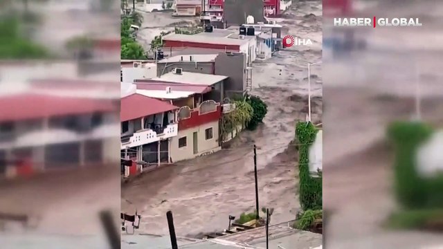 Meksika’yı Hilary Fırtınası vurdu: Hayatını kaybedenlerin sayısı 3'e yükseldi, görüntüler kan dondurdu