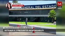 Detienen a 3 presuntos responsables de la desaparición de 2 personas