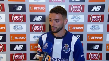 Declarações de João Mário no final do encontro frente ao Farense