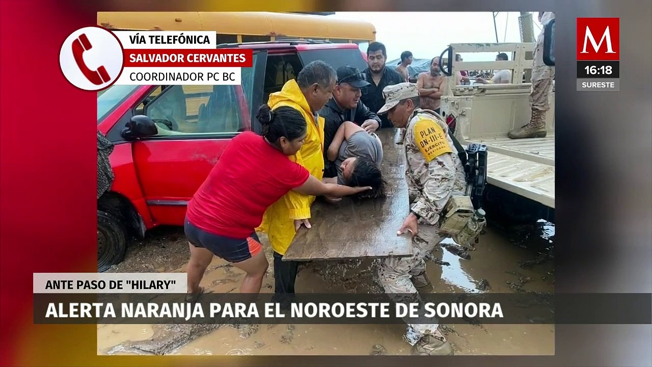 Gobierno de Baja California llama a extremar precauciones por el paso de 'Hilary'