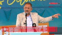 Bakan Özhaseki: Kısa sürede 200 bin konutun temeli atıldı