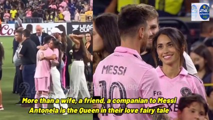 All Antonela's reactions to Messi's journey in his Leagues Cup 2023