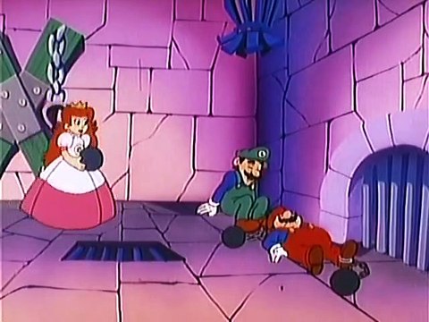 Super Mario Brothers Super Show 43 Princess I Shurnk The Maro Bros, NINTENDO game animation