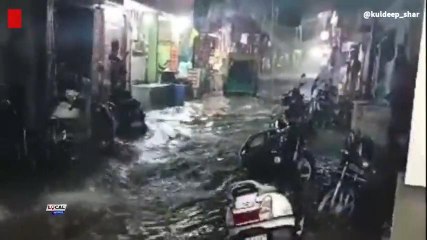 राजसमंद: एक महीने बाद हुई झमाझम बारिश, जगह जगह हुआ जलभराव, देखिए नजारा