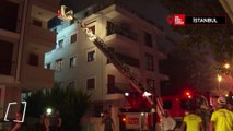 Kadıköy'de yangından kurtulmak için 3'üncü kattan atlayan kadın öldü