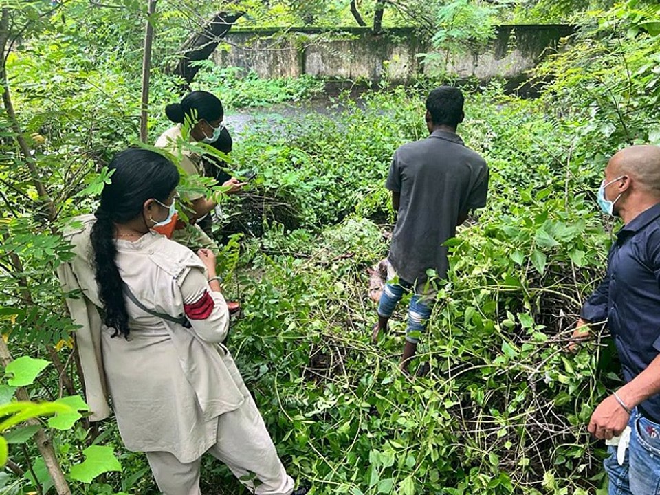 Suspected dead body of a naked girl found in the bushes, fear of murder after rape