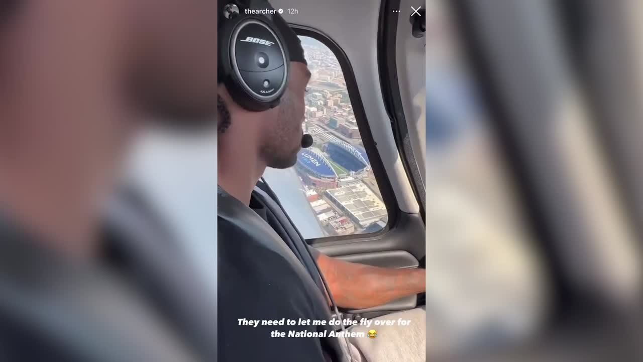 WATCH: Dallas Cowboys fly over Seattle, piloted by Brandin Cooks