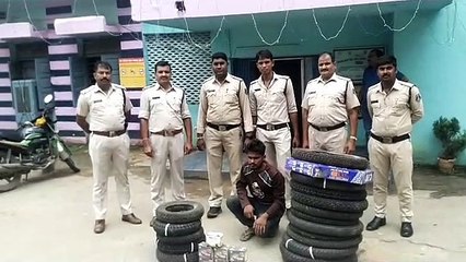 ऑटो पार्ट्स की दुकान से चोरी का आरोपी पकड़ाया