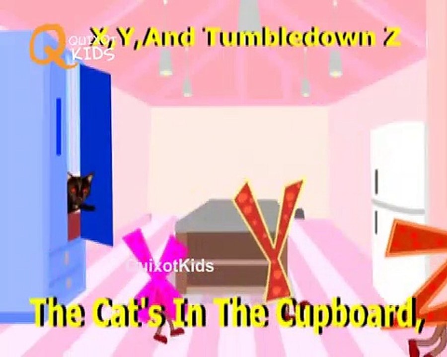 X,Y And Tumbledown Z _ With Actions and Lyrics _ English Nursery Rhyme Animation For Kids