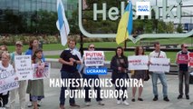 Guerra en Ucrania | Marchas contra la guerra de Putin y en apoyo a Navalni en Helsinki y Berlín