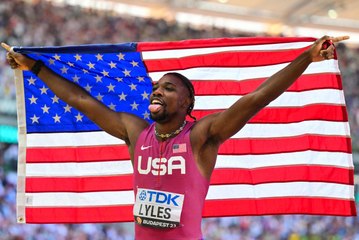 Noah Lyles, nouveau champion du monde du 100 mètres à 26 ans