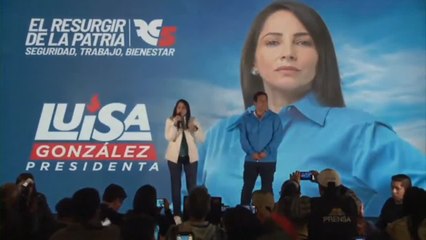 La candidata correísta Luisa González se enfrentará al joven empresario Daniel Noboa el próximo 15 de octubre