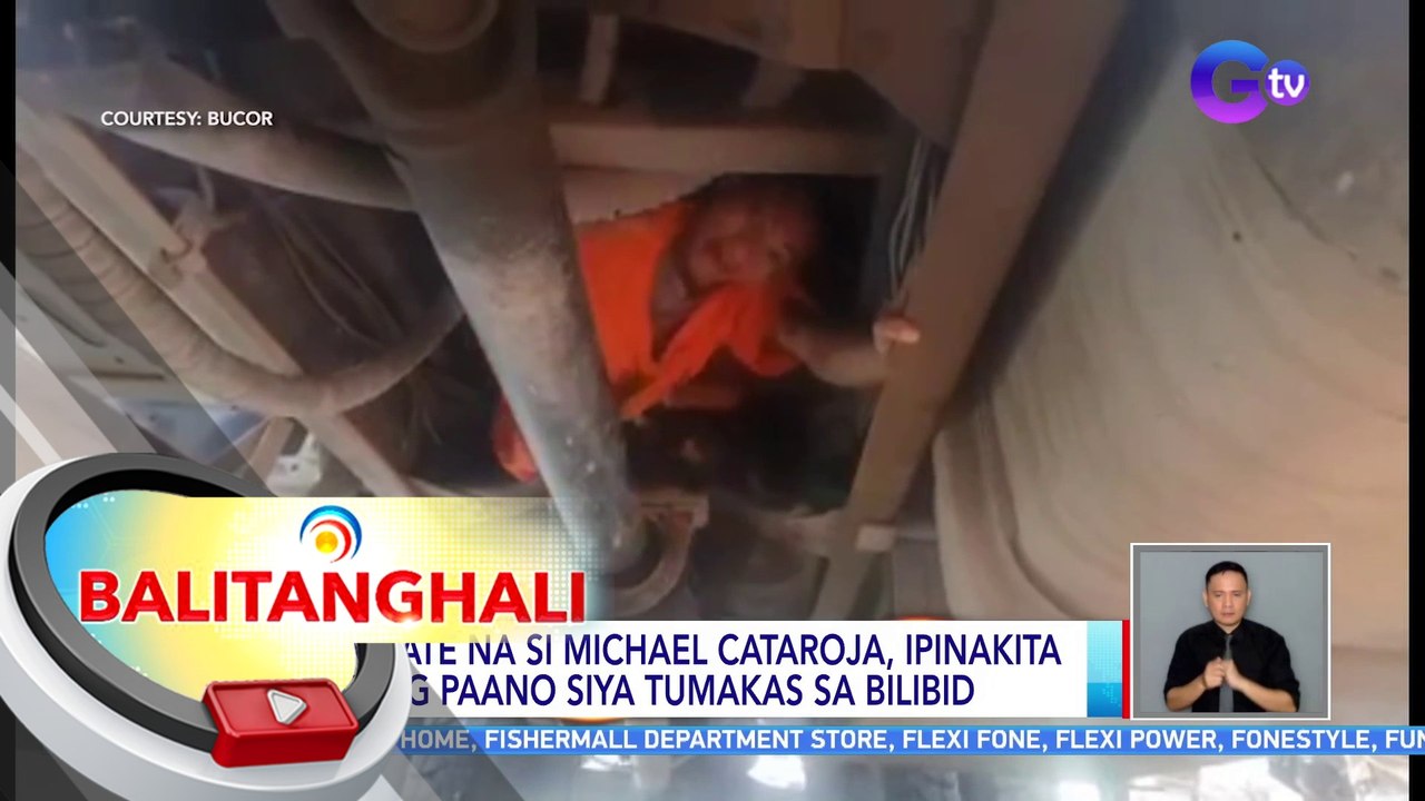 Inmate na si Michael Cataroja, ipinakita kung paano siya tumakas sa Bilibid | BT