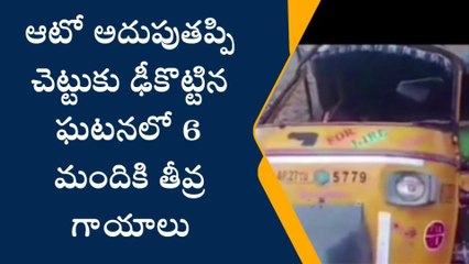 ప్రకాశం: చెట్టును ఢీకొట్టిన ఆటో.. ఆరుగురుకి తీవ్ర గాయాలు