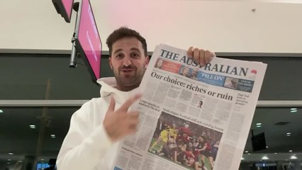La prensa australiana en portada con la selección española