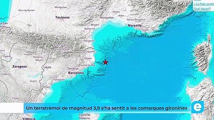Un terratrèmol de magnitud 3,9 s'ha sentit a les comarques gironines