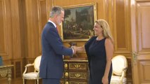 El rey recibe a Cristina Valido de Coalición Canaria