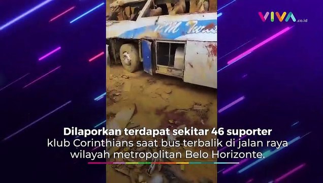 Bus Suporter Sepak Bola Hancur, Korban Tegencet hingga Tewas