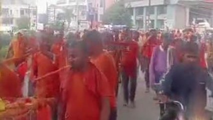 बैतूल: मां ताप्ती के जल से किया जाएगा भगवान भोलेनाथ का जलाभिषेक, निकाली कावड़ यात्रा
