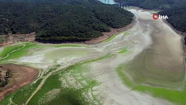 İstanbul'da şaşırtan manzara! Sular çekildi bakın gölet kimlere kaldı
