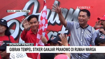 Tempel Stiker Ganjar di Rumah Warga, Gibran: Ini Instruksi dari DPP PDIP