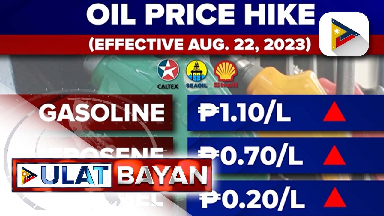 Higit pisong taas-presyo sa gasolina, ipatutupad sa Martes; diesel at kerosene, may dagdag-presyo rin