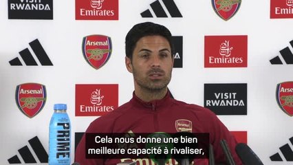 2e j. - Arteta : "Nous avons amélioré l'effectif"