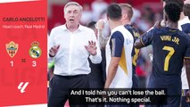 'I was mad' - Ancelotti explains off-pitch exchange with Vinícius Jr