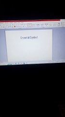 Crown Symbol in MS Word Techshahin24